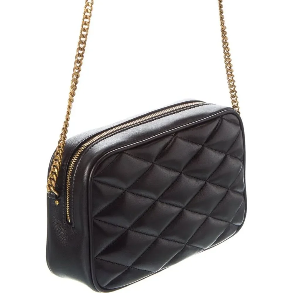 Saint Laurent Quilted Leather Camera Bag, Black - Picture 3 of 5
